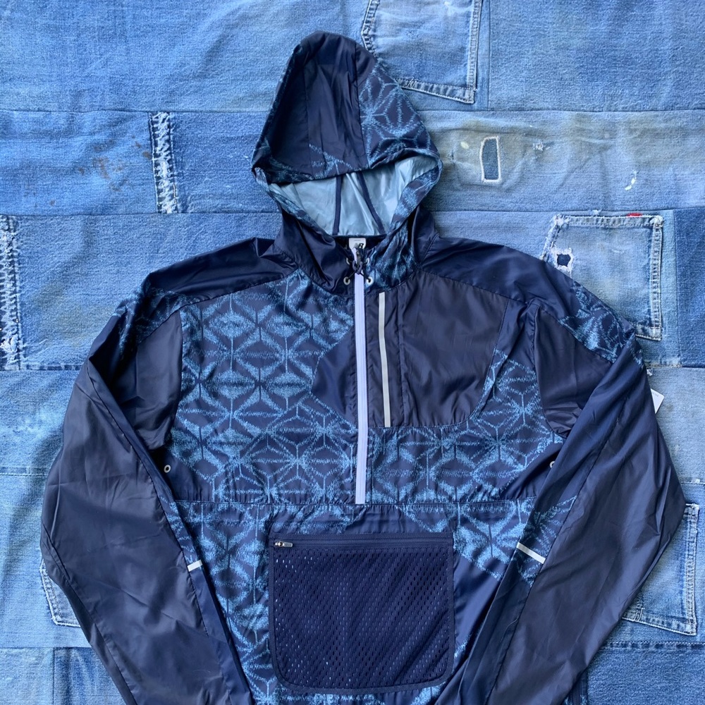 New Balance J. Crew Indigo Running Wind Breaker